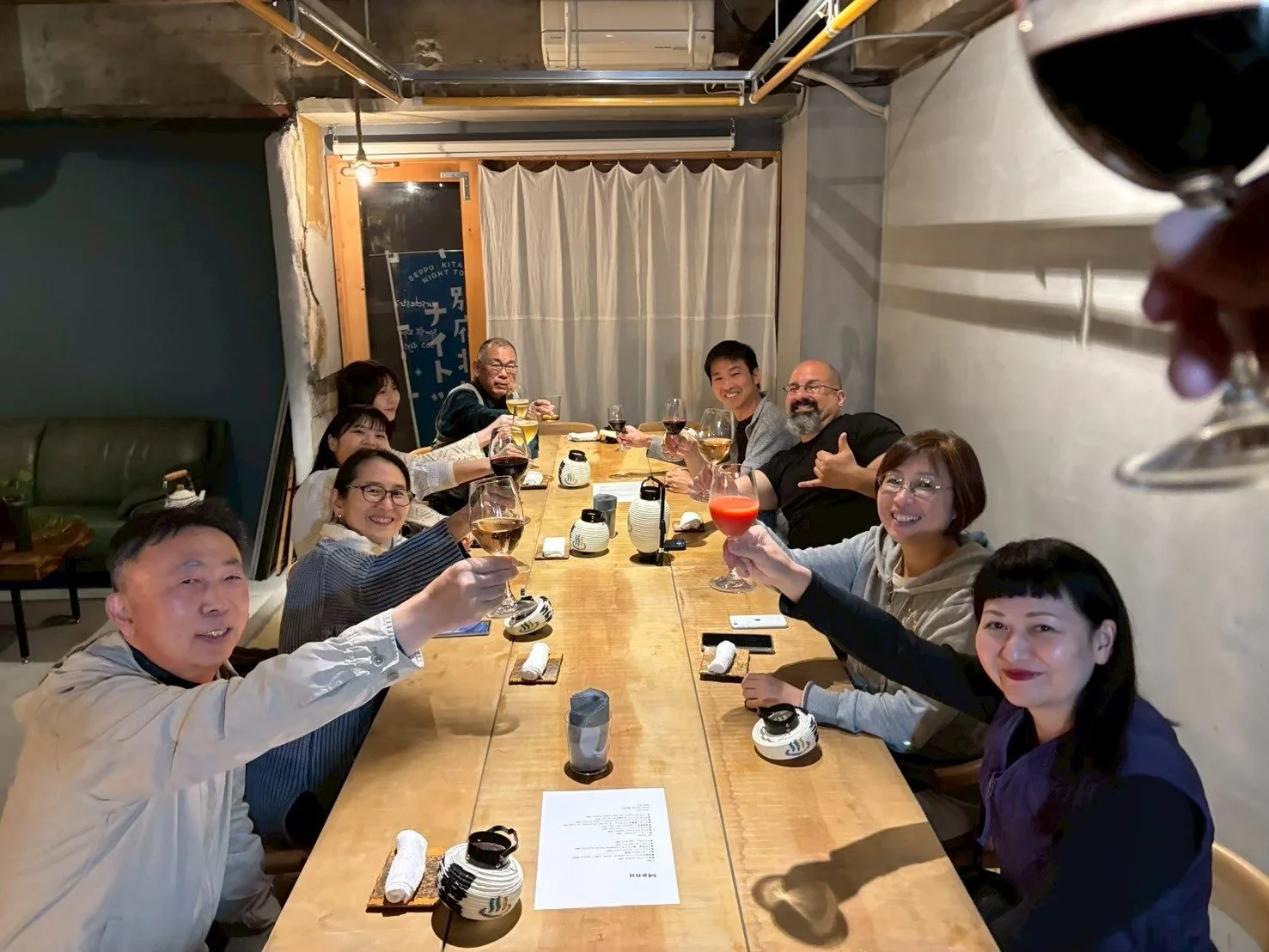 一軒目で乾杯